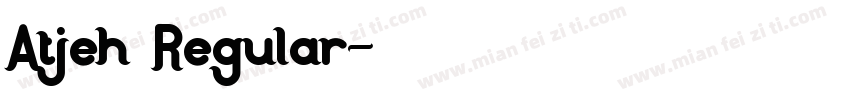 Atjeh Regular字体转换